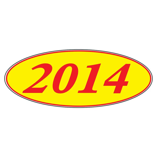 Oval Model Year Stickers