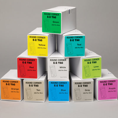 Round Corner E-Z Tags