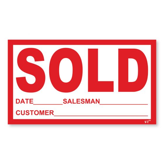 Sold Stickers