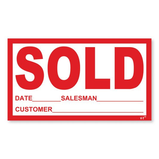 Sold Stickers