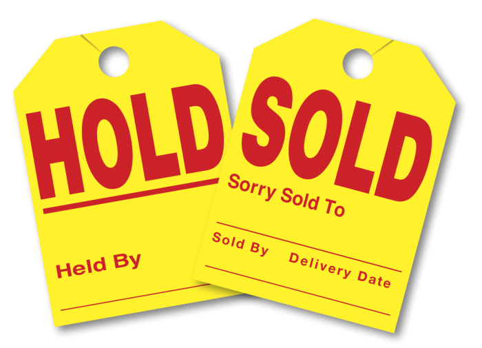 Sold/Hold Mirror Hangers