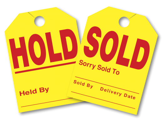 Sold/Hold Mirror Hangers